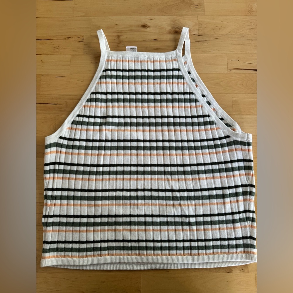 H&M Cosy Ribbed Crop Tank Top - Picture 2 of 4
